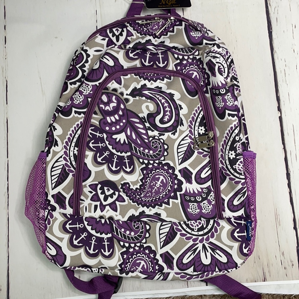 N.Gil Paisley Purple Backpack